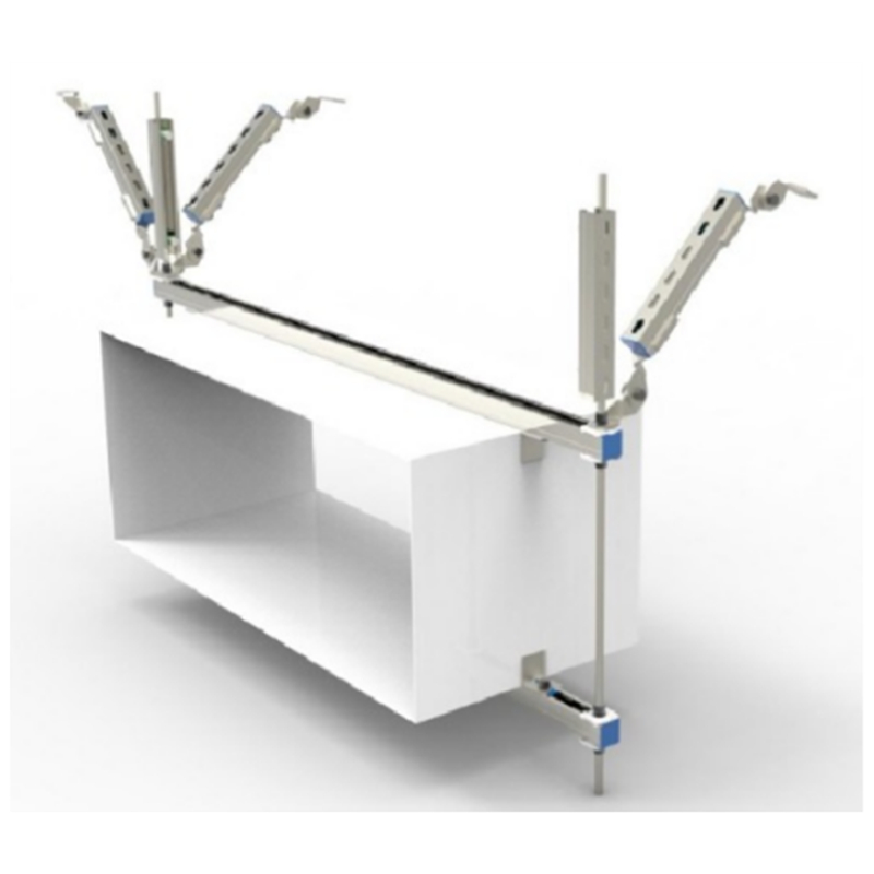 矩形風管雙向抗震支架